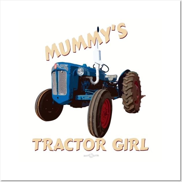 Mummy's tractor girl Wall Art by seadogprints